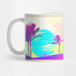 Vaporwave Kona Palms Mug